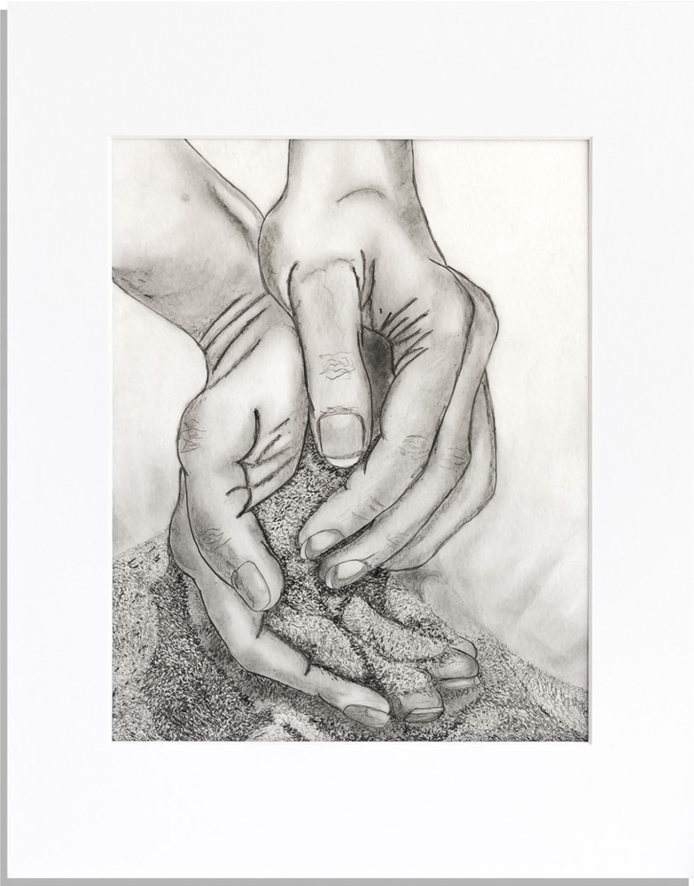 Hands Matted Print